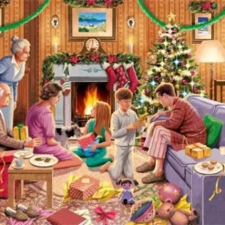 Jumbo Falcon Puzzel Family Time At Christmas - Legpuzzel - 4 X 1000 Stukjes -Puzzels Verfijnd Winkel 550x392 151