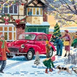 Jumbo Falcon Puzzel Family Time At Christmas - Legpuzzel - 4 X 1000 Stukjes -Puzzels Verfijnd Winkel 550x392 152