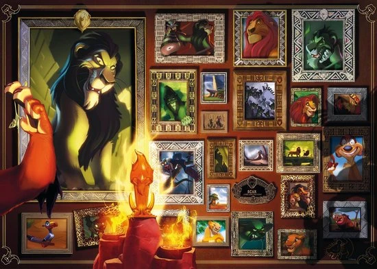 Ravensburger Puzzel Disney Villainous: Scar - Legpuzzel - 1000 Stukjes 4 Ravensburger Puzzel Disney Villainous: Scar - Legpuzzel - 1000 Stukjes - Afbeelding 4