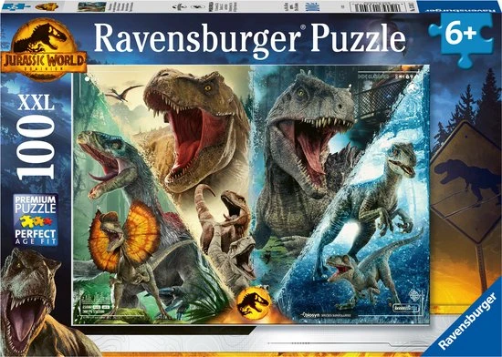 Ravensburger Puzzel Jurassic World Dominion - Legpuzzel - 100 XXL Stukjes 1 Ravensburger Puzzel Jurassic World Dominion - Legpuzzel - 100 XXL Stukjes