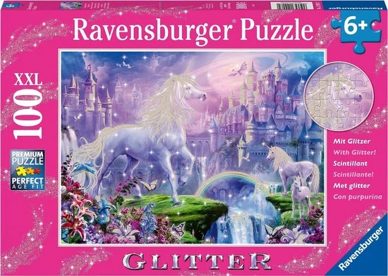 Ravensburger Puzzel Koninkrijk Van De Eenhoorns (glitter) - Legpuzzel - 100 Stukjes 1 Ravensburger Puzzel Koninkrijk Van De Eenhoorns (glitter) - Legpuzzel - 100 Stukjes