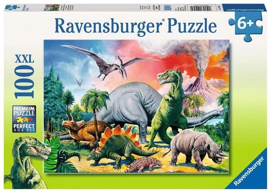 Ravensburger Puzzel Tussen De Dinosauri Rs - Legpuzzel - 100 Stukjes 5 Ravensburger Puzzel Tussen De Dinosauri Rs - Legpuzzel - 100 Stukjes - Afbeelding 5