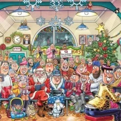 Wasgij Christmas 16 De Kerstshow! Puzzel - 2 X 1000 Stukjes -Puzzels Verfijnd Winkel 550x392 99