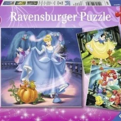 Ravensburger Puzzel Disney Princess - Sneeuwwitje, Assepoester & Ariel - 3x49 Stukjes - Kinderpuzzel -Puzzels Verfijnd Winkel 550x393 15