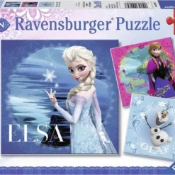 Ravensburger Puzzel Disney Frozen Elsa, Anna & Olaf - 3x49 Stukjes - Kinderpuzzel