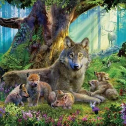 Ravensburger Puzzel Familie Wolf In Het Bos - Legpuzzel - 1000 Stukjes -Puzzels Verfijnd Winkel 550x393 35