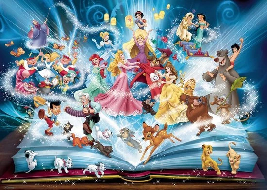 Ravensburger Puzzel Disney's Magische Sprookjesboek - Legpuzzel - 1500 Stukjes 3 Ravensburger Puzzel Disney's Magische Sprookjesboek - Legpuzzel - 1500 Stukjes - Afbeelding 3