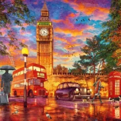 Ravensburger Puzzel 1000 Stukjes Zonsondergang Op Parliament Square, Londen -Puzzels Verfijnd Winkel 550x393 53