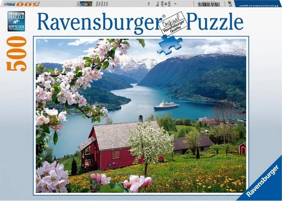 Ravensburger Puzzel Scandinavische Idylle Landschap - Legpuzzel - 500 Stukjes 1 Ravensburger Puzzel Scandinavische Idylle Landschap - Legpuzzel - 500 Stukjes