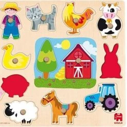 Goula Vormenpuzzel Boerderij Junior Hout 12 Stukjes -Puzzels Verfijnd Winkel 550x393 77