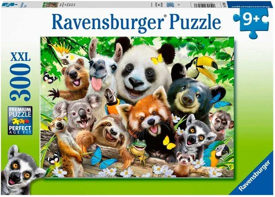 Ravensburger Puzzel Wildlife Selfie - Legpuzzel - 300 Stukjes XXL 7 Ravensburger Puzzel Wildlife Selfie - Legpuzzel - 300 Stukjes XXL - Afbeelding 7