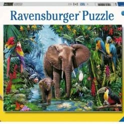 Ravensburger Puzzel Olifanten In De Jungle - Legpuzzel - 150XXL Stukjes