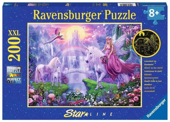 Ravensburger Puzzel Magische Eenhoornnacht - Legpuzzel - 200 Stukjes 3 Ravensburger Puzzel Magische Eenhoornnacht - Legpuzzel - 200 Stukjes - Afbeelding 3