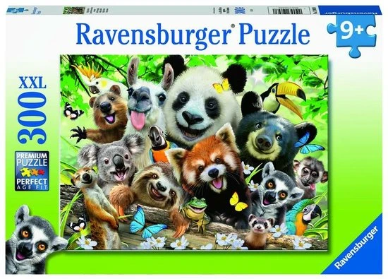 Ravensburger Puzzel Wildlife Selfie - Legpuzzel - 300 Stukjes XXL 6 Ravensburger Puzzel Wildlife Selfie - Legpuzzel - 300 Stukjes XXL - Afbeelding 6