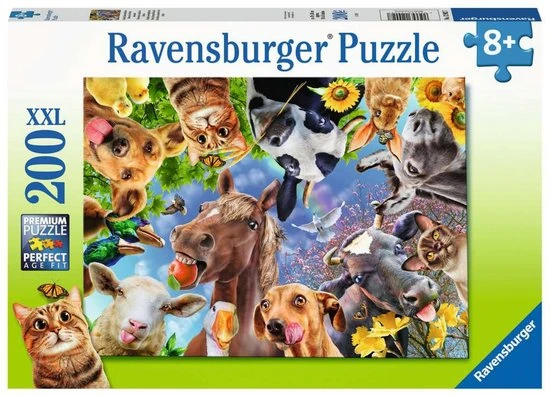 Ravensburger Puzzel Vrolijke Boerderijdieren - Legpuzzel - 200 Stukjes 4 Ravensburger Puzzel Vrolijke Boerderijdieren - Legpuzzel - 200 Stukjes - Afbeelding 4
