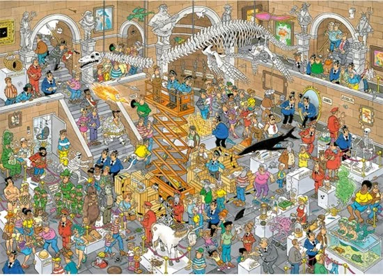 Jan Van Haasteren A Trip To The Museum Puzzel - 2 X 1000 Stukjes (without Gift) 2 Jan Van Haasteren A Trip To The Museum Puzzel - 2 X 1000 Stukjes (without Gift) - Afbeelding 2