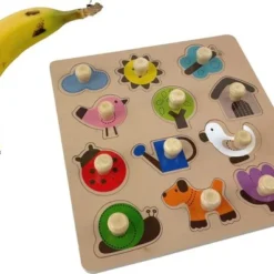 Pucts Houten Puzzel Kinderen - Tuin - Dieren - Planten -Puzzels Verfijnd Winkel 550x397 8