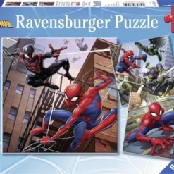 Ravensburger Puzzel Spider-man In Actie - 3x49 Stukjes - Kinderpuzzel