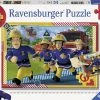 Ravensburger Puzzel Brandweerman Sam En Zijn Team - 2x12 Stukjes - Kinderpuzzel