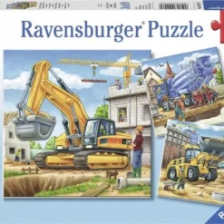 Ravensburger Puzzel Grote Bouwvoertuigen - 3x49 Stukjes - Kinderpuzzel