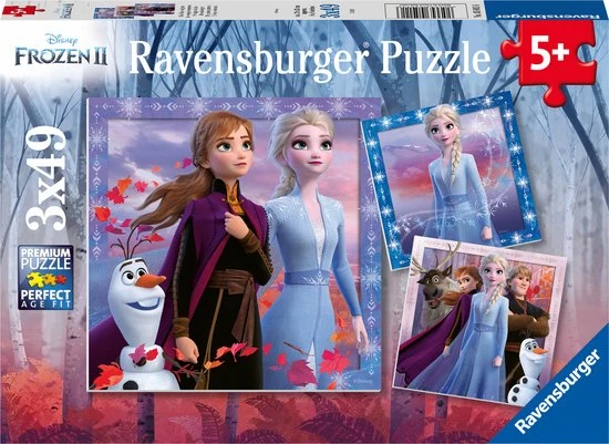 Ravensburger Puzzels Disney Frozen 2 - 3 X 49 Stukjes - Kinderpuzzel 1 Ravensburger Puzzels Disney Frozen 2 - 3 X 49 Stukjes - Kinderpuzzel