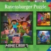 Ravensburger Puzzel Minecraft Biomes - Legpuzzel - 3x49 Stukjes