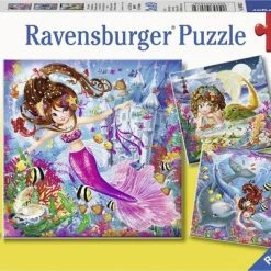Ravensburger Puzzel Betoverende Zeemeerminnen - 3x49 Stukjes - Kinderpuzzel