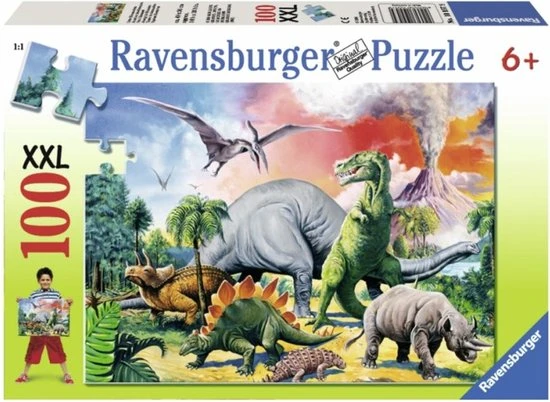 Ravensburger Puzzel Tussen De Dinosauri Rs - Legpuzzel - 100 Stukjes 6 Ravensburger Puzzel Tussen De Dinosauri Rs - Legpuzzel - 100 Stukjes - Afbeelding 6