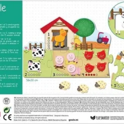 Goula Vormenpuzzel Boerderij Hout - Leren Tellen - 21 Stukjes -Puzzels Verfijnd Winkel 550x403 45