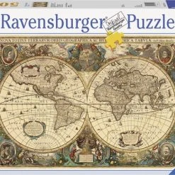 Ravensburger Puzzel Antieke Wereldkaart - Legpuzzel - 5000 Stukjes