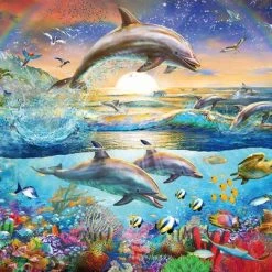Ravensburger Puzzel Dolfijnenparadijs - Legpuzzel - 300XXL Stukjes -Puzzels Verfijnd Winkel 550x403 62