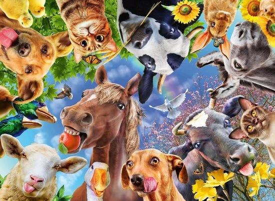 Ravensburger Puzzel Vrolijke Boerderijdieren - Legpuzzel - 200 Stukjes 3 Ravensburger Puzzel Vrolijke Boerderijdieren - Legpuzzel - 200 Stukjes - Afbeelding 3