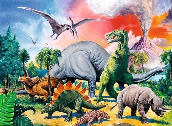 Ravensburger Puzzel Tussen De Dinosauri Rs - Legpuzzel - 100 Stukjes 2 Ravensburger Puzzel Tussen De Dinosauri Rs - Legpuzzel - 100 Stukjes - Afbeelding 2