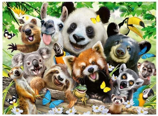 Ravensburger Puzzel Wildlife Selfie - Legpuzzel - 300 Stukjes XXL 3 Ravensburger Puzzel Wildlife Selfie - Legpuzzel - 300 Stukjes XXL - Afbeelding 3