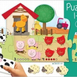 Goula Vormenpuzzel Boerderij Hout - Leren Tellen - 21 Stukjes -Puzzels Verfijnd Winkel 550x404 28