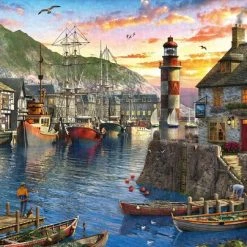 Ravensburger Puzzel 's Ochtends Bij De Haven - Legpuzzel - 500 Stukjes -Puzzels Verfijnd Winkel 550x404 39