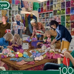 Falcon Puzzel Knitting Club - Legpuzzel - 1000 Stukjes -Puzzels Verfijnd Winkel 550x405 30