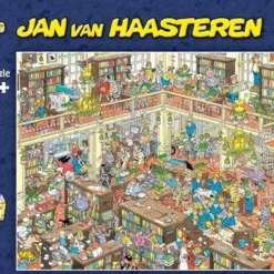 Jan Van Haasteren De Bibliotheek Puzzel - 1000 Stukjes -Puzzels Verfijnd Winkel 550x406 17