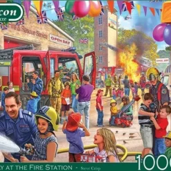 Falcon Puzzel Open Day At The Fire Station - Legpuzzel - 1000 Stukjes -Puzzels Verfijnd Winkel 550x406 49
