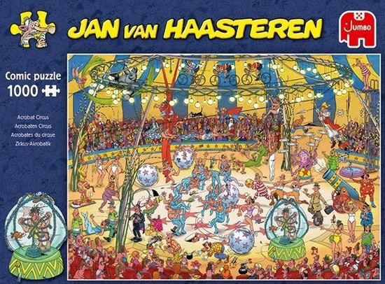 Jan Van Haasteren Acrobaten Circus Puzzel - 1000 Stukjes 10 Jan Van Haasteren Acrobaten Circus Puzzel - 1000 Stukjes - Afbeelding 10
