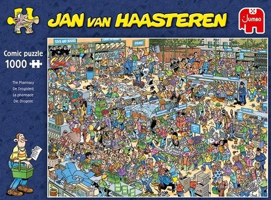 Jan Van Haasteren De Drogisterij Puzzel - 1000 Stukjes 4 Jan Van Haasteren De Drogisterij Puzzel - 1000 Stukjes - Afbeelding 4