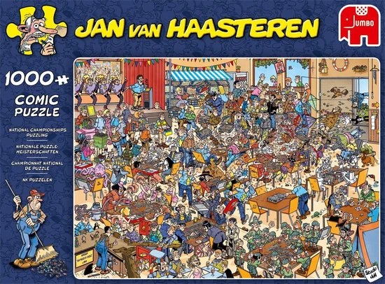 Jan Van Haasteren NK Puzzelen Puzzel - 1000 Stukjes 4 Jan Van Haasteren NK Puzzelen Puzzel - 1000 Stukjes - Afbeelding 4