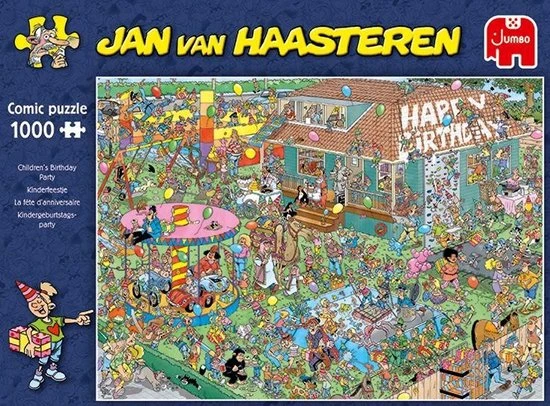 Jan Van Haasteren Kinderfeestje Puzzel - 1000 Stukjes 9 Jan Van Haasteren Kinderfeestje Puzzel - 1000 Stukjes - Afbeelding 9