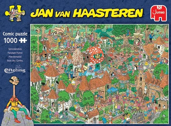 Jan Van Haasteren Efteling Sprookjesbos Puzzel - 1000 Stukjes 7 Jan Van Haasteren Efteling Sprookjesbos Puzzel - 1000 Stukjes - Afbeelding 7