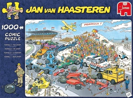 Jan Van Haasteren Formule 1 De Start Puzzel - 1000 Stukjes 8 Jan Van Haasteren Formule 1 De Start Puzzel - 1000 Stukjes - Afbeelding 8