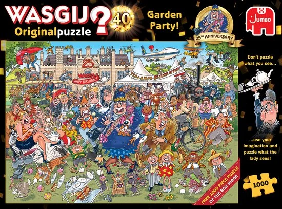 Wasgij Original 40 Tuinfeest! - 2x 1000 Stukjes - Wasgij 25 Jaar Jubileum Editie 4 Wasgij Original 40 Tuinfeest! - 2x 1000 Stukjes - Wasgij 25 Jaar Jubileum Editie - Afbeelding 4