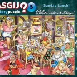 Wasgij Retro Mystery 5 Zondagse Lunch! Puzzel - 1000 Stukjes -Puzzels Verfijnd Winkel 550x407 43