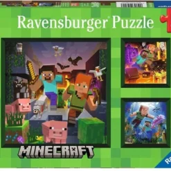 Ravensburger Puzzel Minecraft Biomes - Legpuzzel - 3x49 Stukjes -Puzzels Verfijnd Winkel 550x407 55