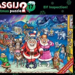 Wasgij Christmas 17 Elfinspectie Puzzel - 2x1000 Stukjes -Puzzels Verfijnd Winkel 550x407 6