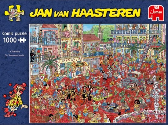 Jan Van Haasteren La Tomatina Puzzel - 1000 Stukjes 7 Jan Van Haasteren La Tomatina Puzzel - 1000 Stukjes - Afbeelding 7